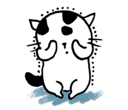 Daily life of a B&W cat sticker #341427