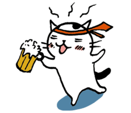 Daily life of a B&W cat sticker #341429