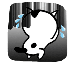 Daily life of a B&W cat sticker #341433