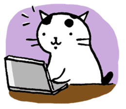 Daily life of a B&W cat sticker #341435