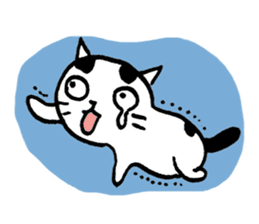 Daily life of a B&W cat sticker #341439