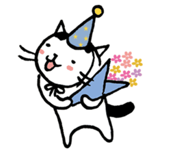 Daily life of a B&W cat sticker #341441