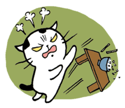 Daily life of a B&W cat sticker #341442