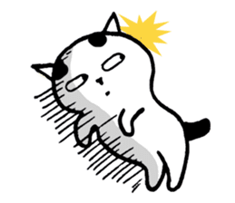 Daily life of a B&W cat sticker #341446