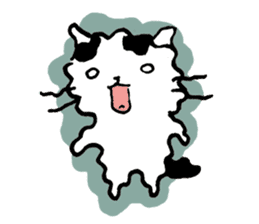 Daily life of a B&W cat sticker #341447