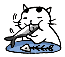 Daily life of a B&W cat sticker #341448