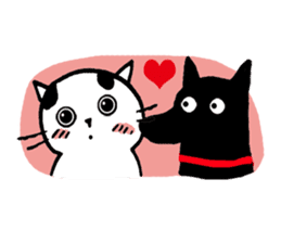 Daily life of a B&W cat sticker #341450