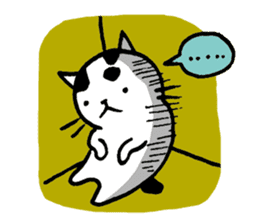 Daily life of a B&W cat sticker #341454