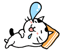 Daily life of a B&W cat sticker #341457
