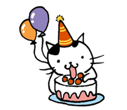 Daily life of a B&W cat sticker #341461