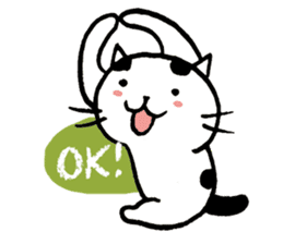 Daily life of a B&W cat sticker #341463