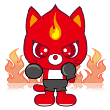 Fighting Cat sticker #342545