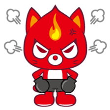 Fighting Cat sticker #342551