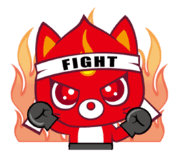 Fighting Cat sticker #342572