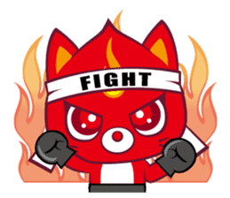 Fighting Cat sticker #342572