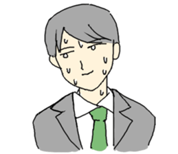 office worker Mr.Hayasaka sticker #343431