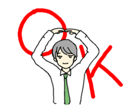 office worker Mr.Hayasaka sticker #343456