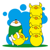 chicken and chicks sticker #344173