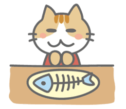 Nyangler,the cat which likes fishing sticker #344770