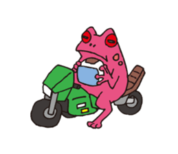 Bike & Frog sticker #344787
