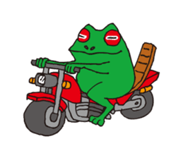 Bike & Frog sticker #344794