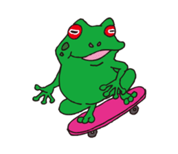 Bike & Frog sticker #344823