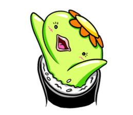 Cucumber-Maki Maki-chan sticker #344912