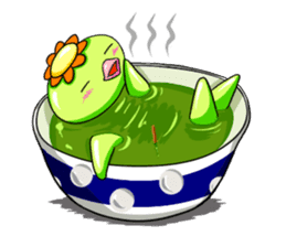 Cucumber-Maki Maki-chan sticker #344940