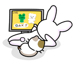 Rabbit&Cat(usa-thi&nya-tan) sticker #345262