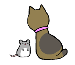 Fat cat Gin-chan sticker #345729