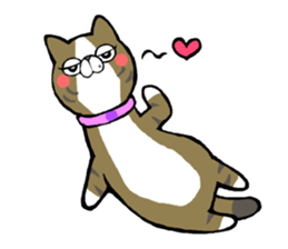 Fat cat Gin-chan sticker #345730