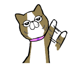 Fat cat Gin-chan sticker #345731