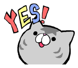 Fat cat Gin-chan sticker #345743