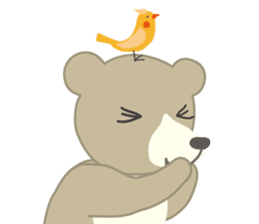 Birdie the bear sticker #346268