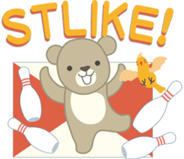 Birdie the bear sticker #346271
