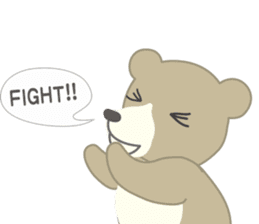 Birdie the bear sticker #346279