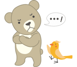 Birdie the bear sticker #346283