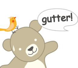 Birdie the bear sticker #346285
