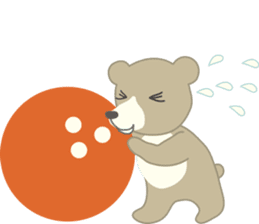 Birdie the bear sticker #346290