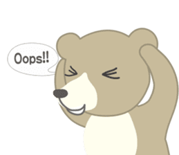 Birdie the bear sticker #346292