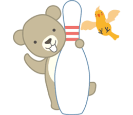 Birdie the bear sticker #346304
