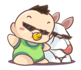 BABY x DOG sticker #346752