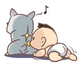 BABY x DOG sticker #346760
