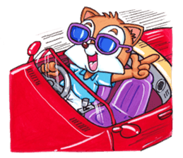 Funny Fox & Graceful Goat sticker #347549