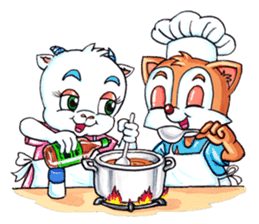 Funny Fox & Graceful Goat sticker #347570