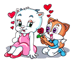 Funny Fox & Graceful Goat sticker #347572