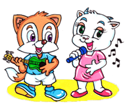 Funny Fox & Graceful Goat sticker #347574