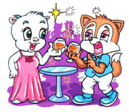 Funny Fox & Graceful Goat sticker #347575