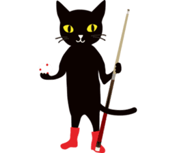 The black cat "Mee" sticker #347713