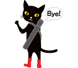 The black cat "Mee" sticker #347722